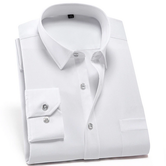 Elian - Men’s Dress Shirt in Soft Stretch Fabric for Stylish Versatility-1