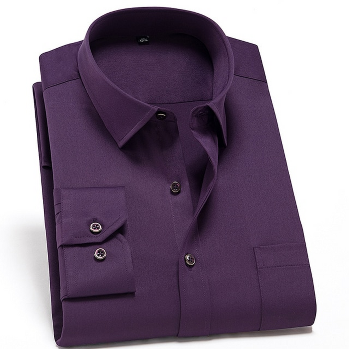 Variant image for Elian - Men’s Dress Shirt in Soft Stretch Fabric for Stylish Versatility-31