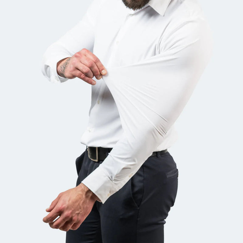 Elian - Men’s Dress Shirt in Soft Stretch Fabric for Stylish Versatility-4