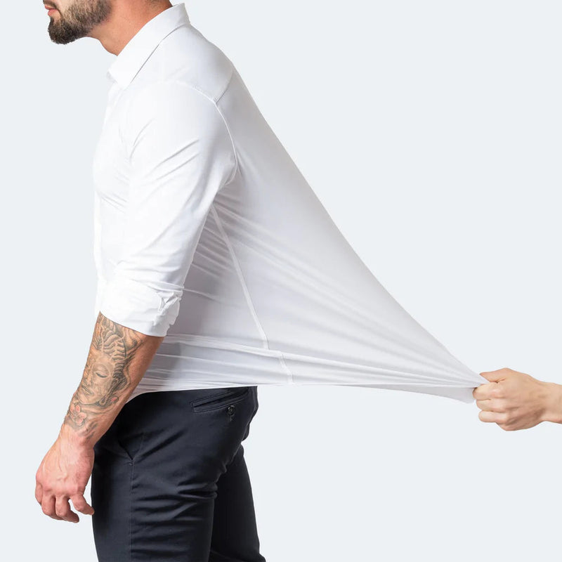 Elian - Men’s Dress Shirt in Soft Stretch Fabric for Stylish Versatility-5