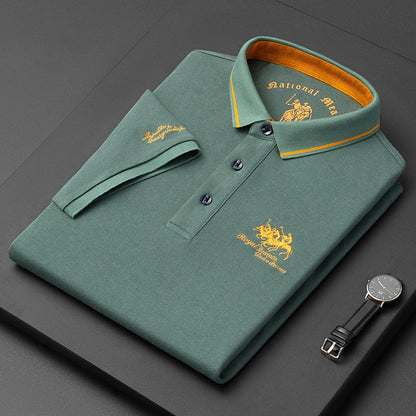 Variant image for Marvin - Men's Long Sleeve Polo Shirt in Breathable Fabric-19