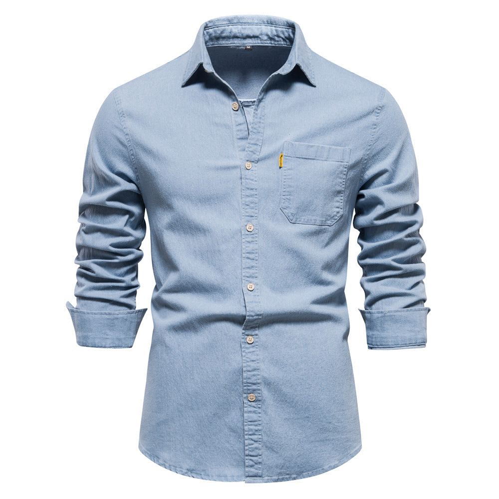 Variant image for Mason - Men's Dress Shirt in Soft Cotton Blend for Timeless Style-16