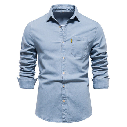 Variant image for Mason - Men's Dress Shirt in Soft Cotton Blend for Timeless Style-16