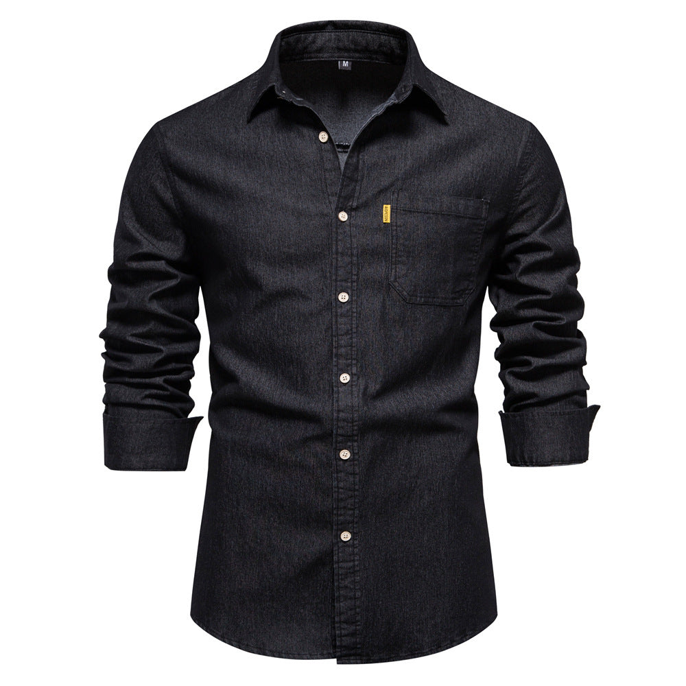 Mason - Men's Dress Shirt in Soft Cotton Blend for Timeless Style-1
