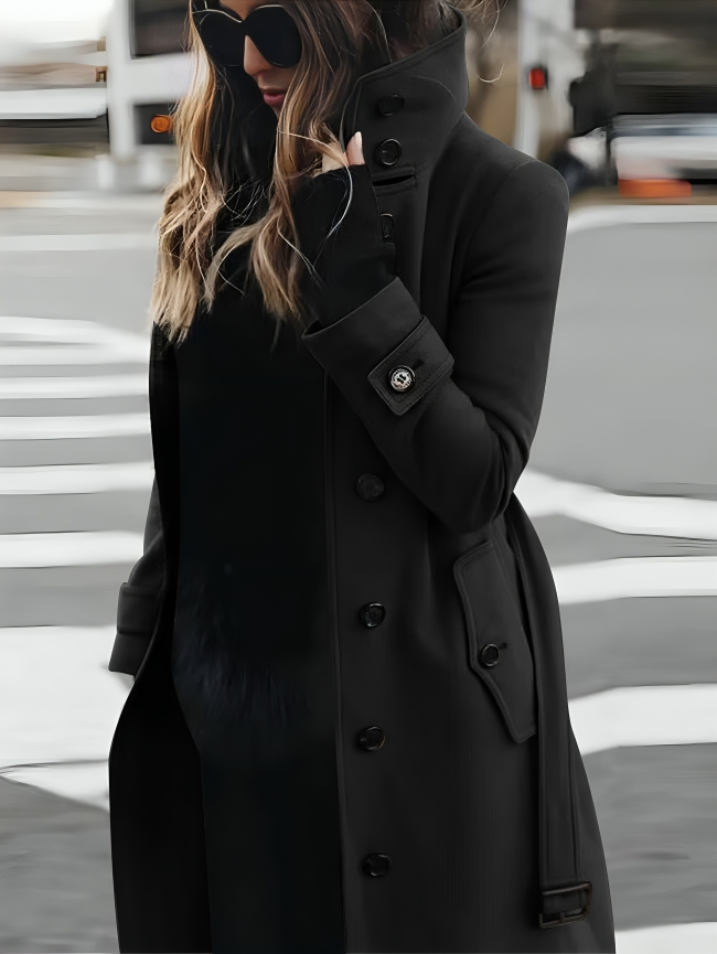 Variant image for Elara - Women’s Slim-Fit Winter Coat in Warm Wool Blend-19