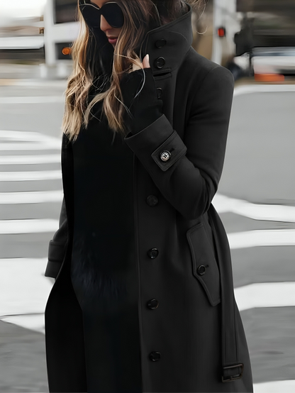 Variant image for Elara - Women’s Slim-Fit Winter Coat in Warm Wool Blend-19