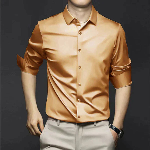 Variant image for Ryan - Men's White Dress Shirt in Crease-Resistant Fabric-25