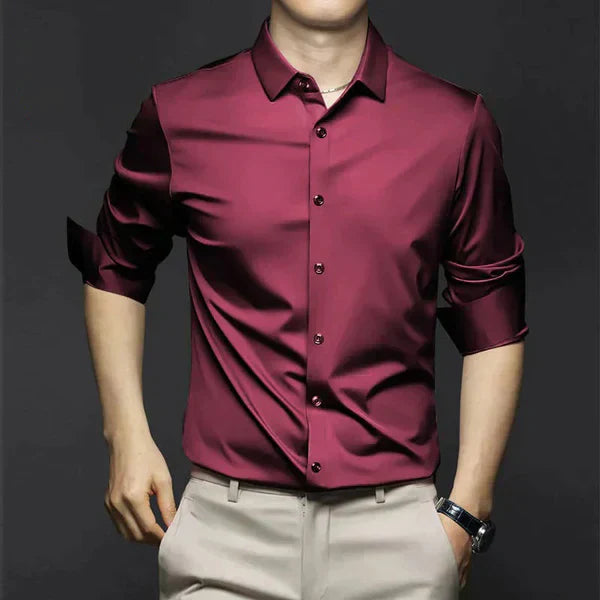 Variant image for Ryan - Men's White Dress Shirt in Crease-Resistant Fabric-43