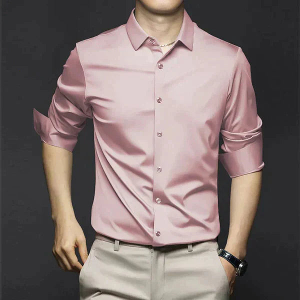 Variant image for Ryan - Men's White Dress Shirt in Crease-Resistant Fabric-49